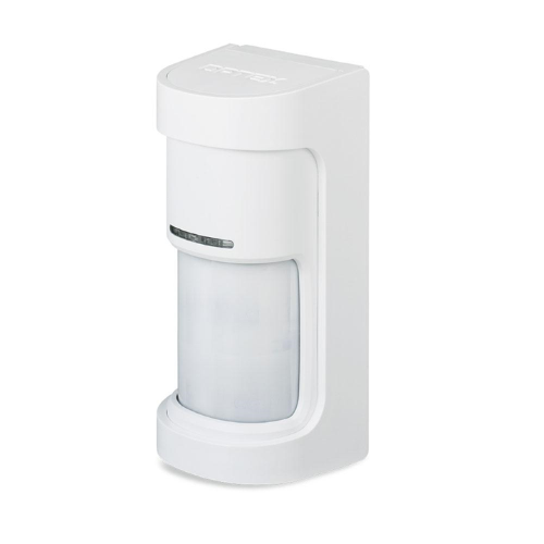 Rilevatore PIR/Microonda multidimensionale da esterno per montaggio in alto, copertura 12 m x 180°, con antimascheramento *10,525 GHz