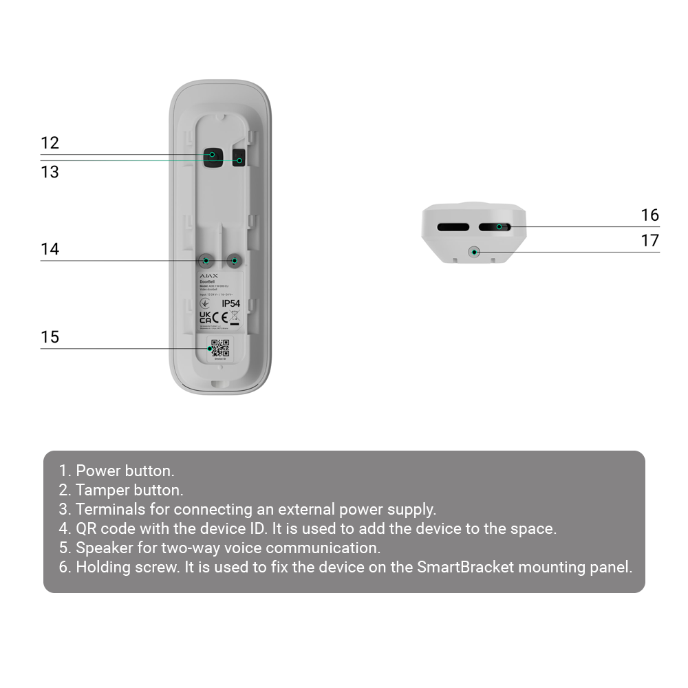 DoorBell 66392 - AJAX - Accessorio wireless - immagine 4