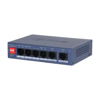 CS4006-4ET2GT-36 - Switch Cloud Managed desktop 6 porte, 4 PoE 10/100 Mbps (budget 36 W), 2 uplink - Dahua