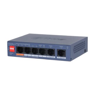 CS4006-4ET2GT-60 - Switch Cloud Managed desktop 6 porte, 4 PoE 10/100 Mbps (budget 60 W, Hi-PoE), 2 uplink - Dahua