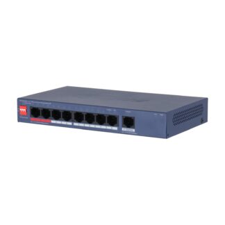 CS4009-8GT-110 - Switch Cloud Managed Gigabit a 9 porte, 8 PoE con budget 110 W totali (802.3bt), 1 - Dahua