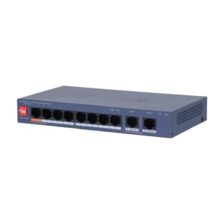 CS4010-8ET2GT-60 - Switch Cloud Managed desktop 10 porte, 8 PoE 10/100 Mbps (budget 60 W, Hi-PoE su 1) - Dahua