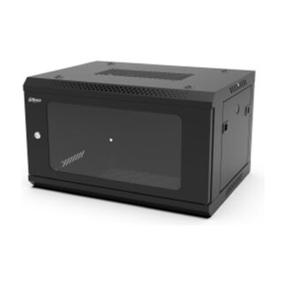 PFC200D-6U4D - Armadio rack 19" 6U per muro o tavolo, profondità 450 mm, struttura in acciaio, sportello anteriore in vetro, portata 60 kg, IP20 - Dahua