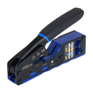 PFM914 - Pinza crimpatrice per RJ-45, RJ-11 e EZ-RJ45, taglio, spelatura e crimpatura, corpo in acciaio A3, impugnatura in PP e TPR - Dahua