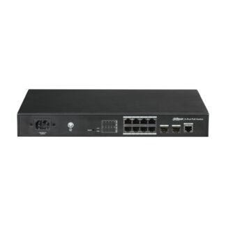 PFS4210-8GT-150 - Switch gestito Gigabit 10 porte, 8 PoE (150 W totali), 2 uplink SFP, Layer 2, VLAN, QoS - Dahua