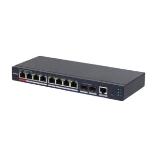 S4210-8GT-110 - Switch gestito 10 porte Gigabit, 8 PoE budget 110 W, 2 SFP uplink, gestione - Dahua