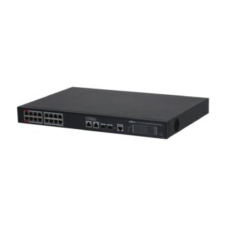 S4220-16GT-190 - Switch gestito 20 porte Gigabit, 16 PoE budget 190 W, 2 SFP + 2 RJ-45 uplink, gestione - Dahua