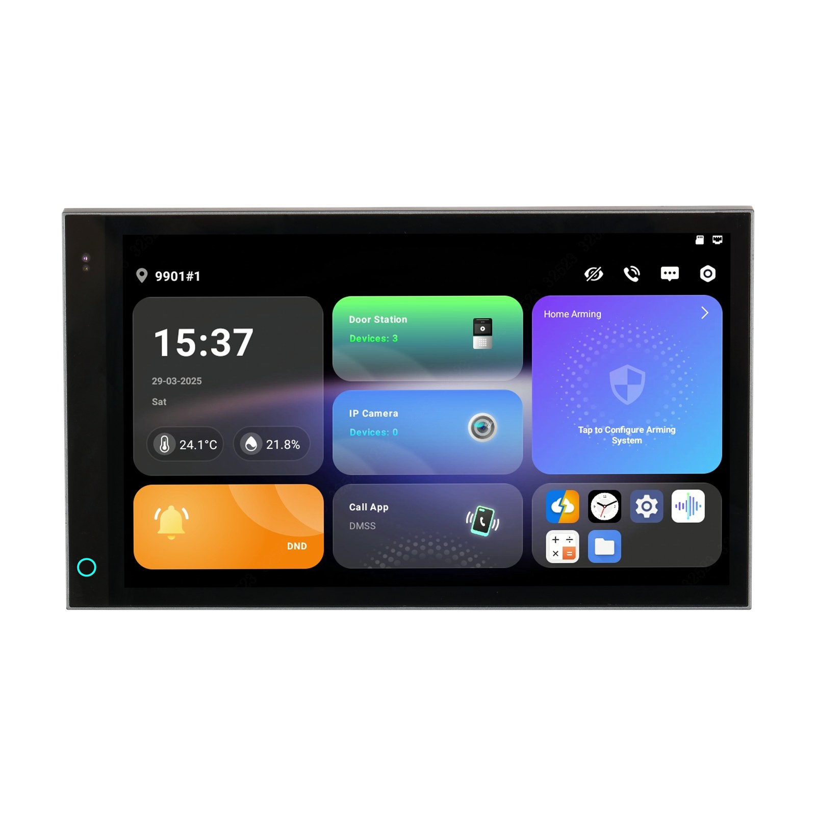 SCP3022A-B - Monitor interno VTH IP/Wi-Fi/bifilare 7" nero Android 14 - Dahua - vista 2