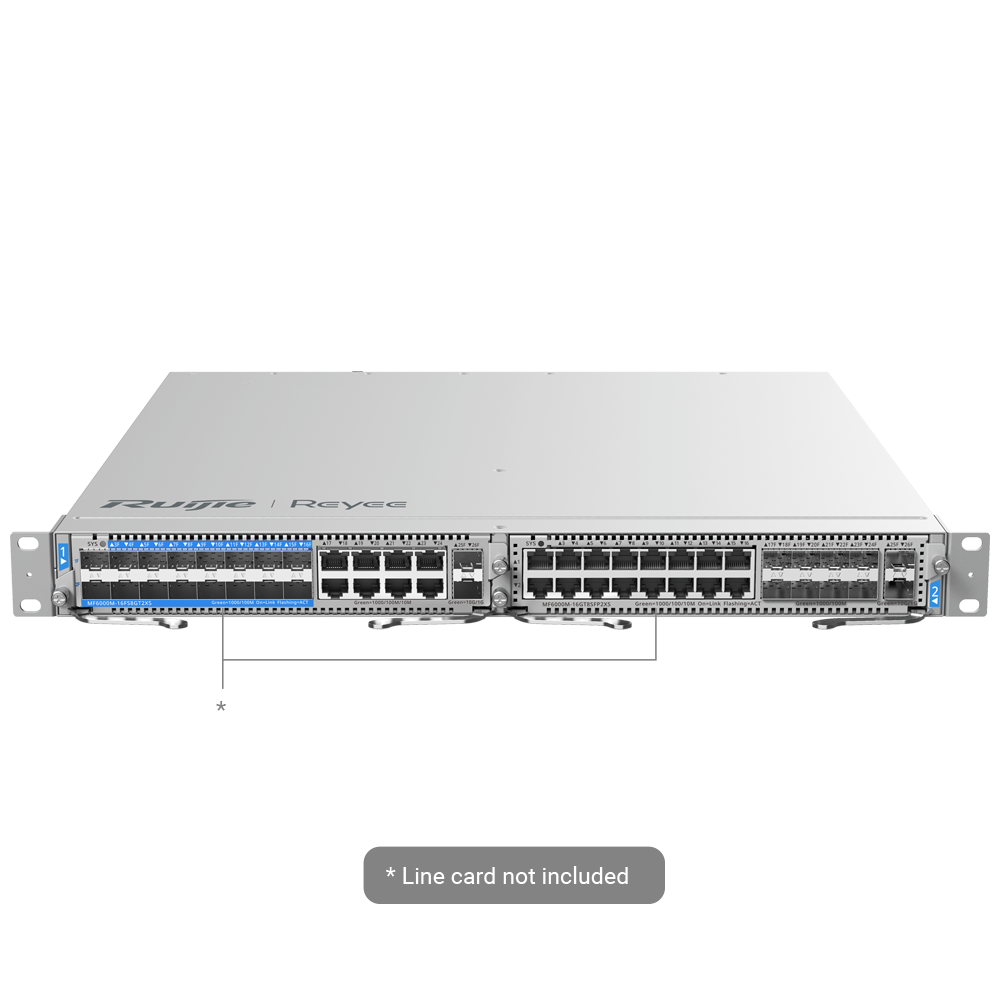 Reyee E-Lighten Switch Layer 3 Modulare - 2 Slot di Espansione (dimensione totale di 1U)