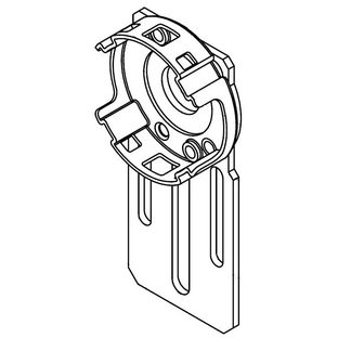 535.10037/A - Supporto compatto, regolabile (ruotato a 90°) - Nice