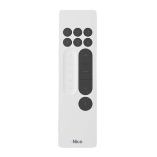 DOMIP6SV - Trasmettitore bidirezionale portatile, a 6 canali, bianco, con slider e tasto Sole On/Off - Nice