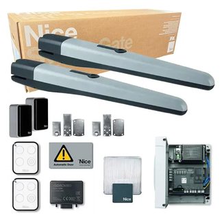 TOONA5024BDKCE - Kit per l'automazione di cancelli a battente con ante fino a 5 m, a 24 Vdc, montaggio esterno - Nice