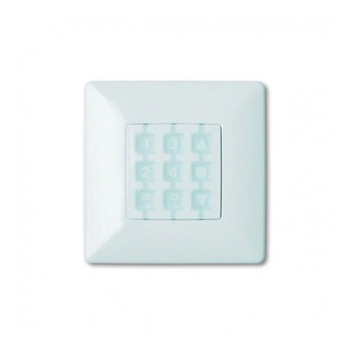 WSW - Placca a parete quadrata, bianco (NiceWay Opla) - Nice