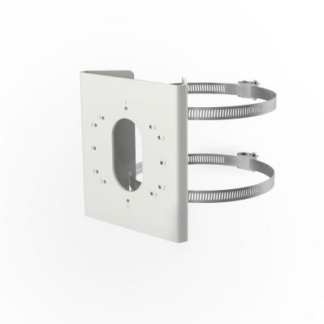 Supporto da palo in acciaio inossidabile bianco 144x131.6x44.3 mm, peso 760 g